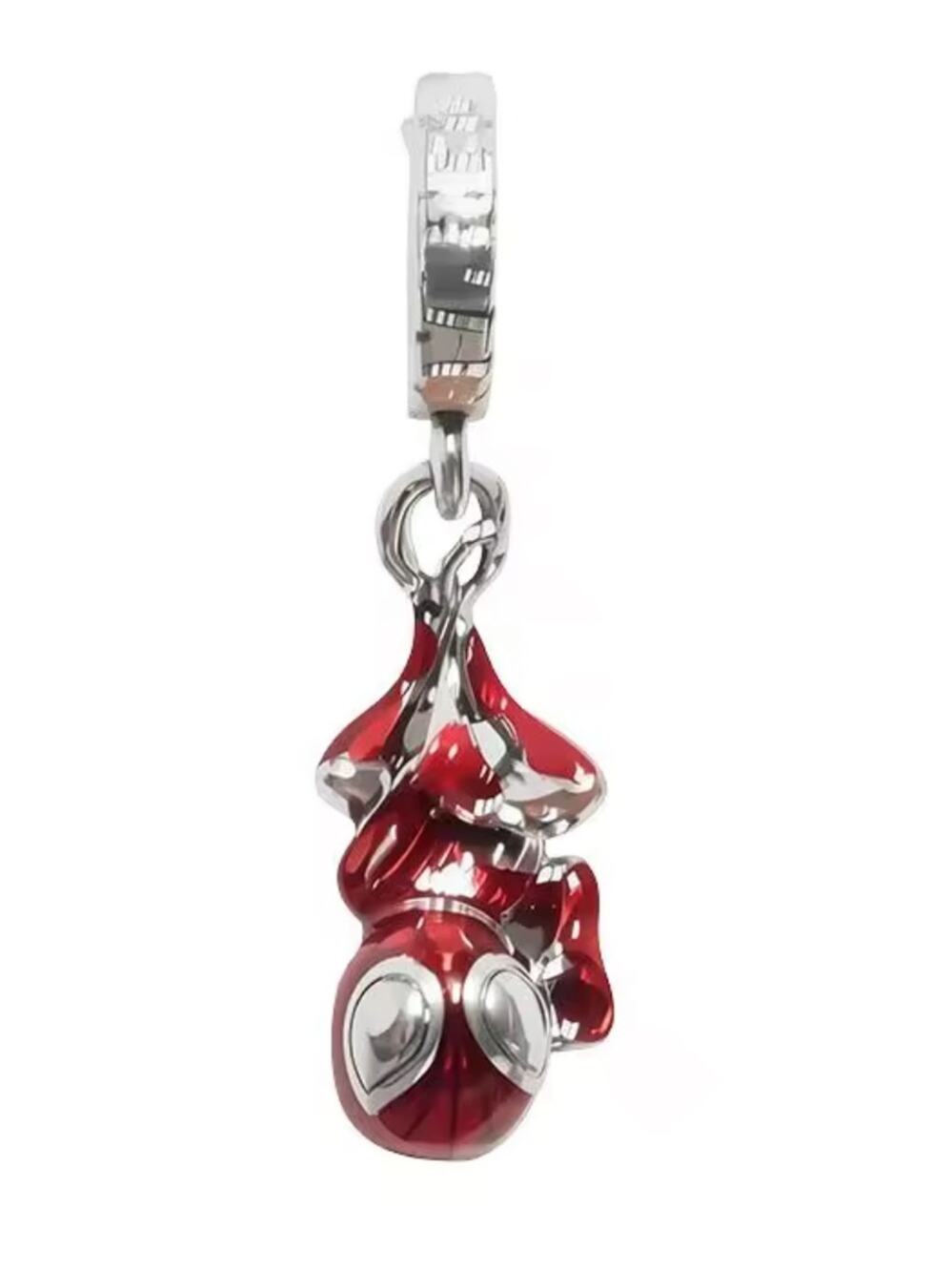 Sterling Silver Spider-Man Charm Bead Bracelet